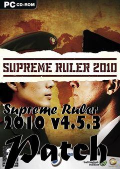 Box art for Supreme Ruler 2010 v4.5.3 Patch