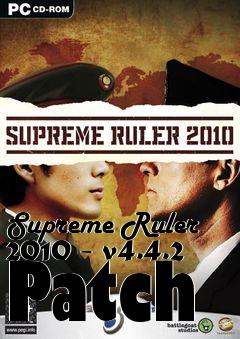 Box art for Supreme Ruler 2010 - v4.4.2 Patch