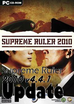 Box art for Supreme Ruler 2010 v4.4.1 Update