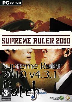 Box art for Supreme Ruler 2010 v4.3.1 Patch