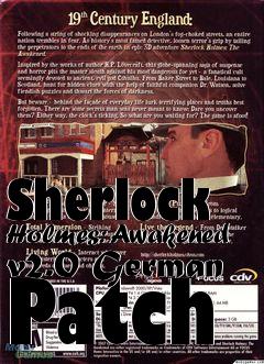 Box art for Sherlock Holmes: Awakened v2.0 German Patch