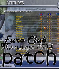 Box art for Euro Club Manager 0304 patch