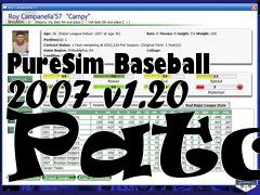 Box art for PureSim Baseball 2007 v1.20 Patch