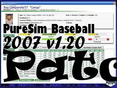 Box art for PureSim Baseball 2007 v1.20 Patch