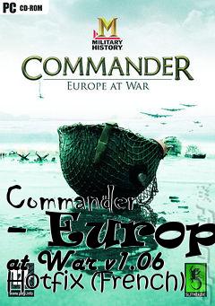 Box art for Commander - Europe at War v1.06 Hotfix (French)