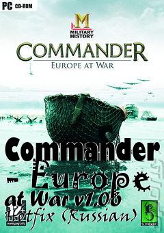 Box art for Commander - Europe at War v1.06 Hotfix (Russian)