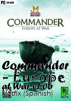 Box art for Commander - Europe at War v1.06 Hotfix (Spanish)