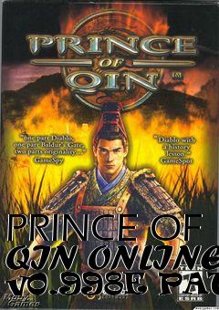 Box art for PRINCE OF QIN ONLINE v0.998E PATCH