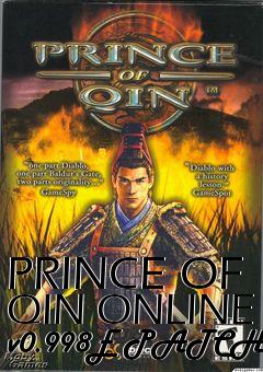 Box art for PRINCE OF QIN ONLINE v0.998E PATCH