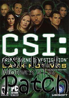 Box art for CSI: Dark Motives v1.8 Patch
