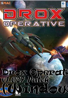 Box art for Drox Operative v1.027 Patch (Windows)