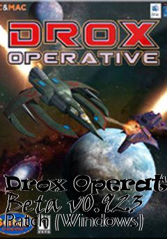 Box art for Drox Operative Beta v0.923 Patch (Windows)