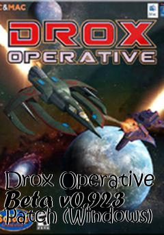 Box art for Drox Operative Beta v0.923 Patch (Windows)