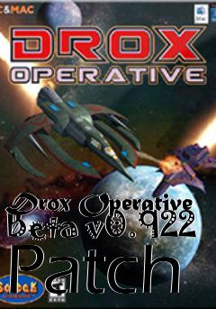 Box art for Drox Operative Beta v0.922 Patch