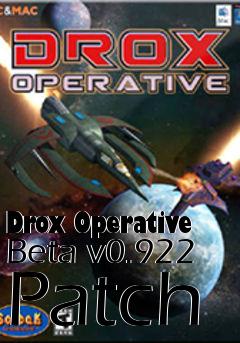 Box art for Drox Operative Beta v0.922 Patch