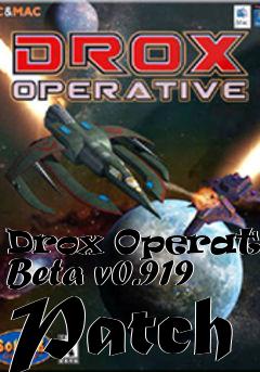 Box art for Drox Operative Beta v0.919 Patch