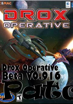 Box art for Drox Operative Beta v0.916 Patch