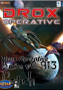 Box art for Drox Operative Beta v0.913 Patch