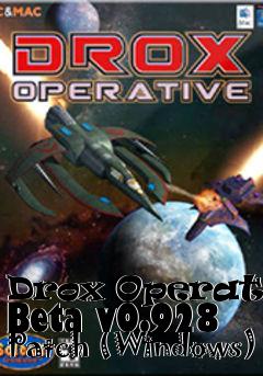 Box art for Drox Operative Beta v0.928 Patch (Windows)