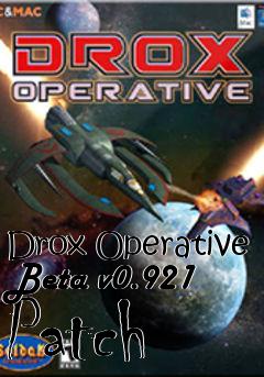 Box art for Drox Operative Beta v0.921 Patch