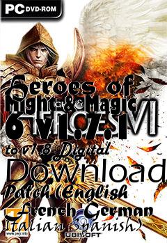 Box art for Heroes of Might & Magic 6 v1.7.1 to v1.8 Digital Download Patch (English French German Italian Spanish)