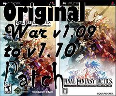 Box art for Original War v1.09 to v1.10 Patch