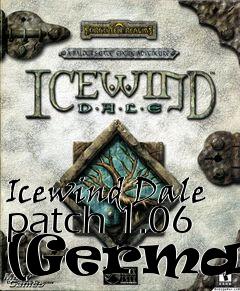 Box art for Icewind Dale patch 1.06 (German)