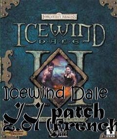 Box art for Icewind Dale II patch 2.01 (French)