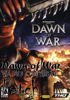 Box art for Dawn of War v1.10 English Patch