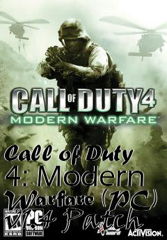 Box art for Call of Duty 4: Modern Warfare (PC) v1.4 Patch