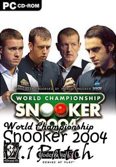Box art for World Championship Snooker 2004 v1.1 Patch