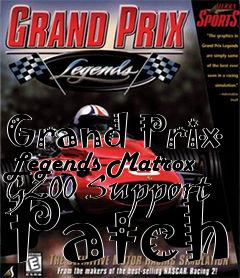 Box art for Grand Prix Legends Matrox G200 Support Patch