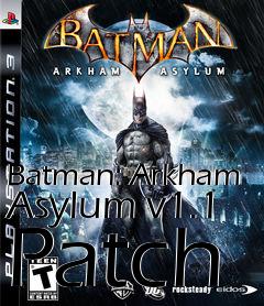 Box art for Batman: Arkham Asylum v1.1 Patch