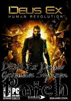 Box art for Deus Ex Demo German System Patch