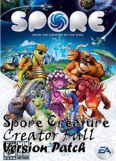 Box art for Spore Creature Creator Full Version Patch