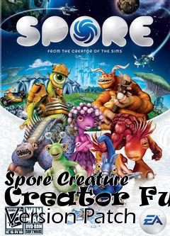 Box art for Spore Creature Creator Full Version Patch