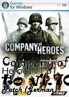 Box art for Company of Heroes v1.61 to v1.70 Patch (German)