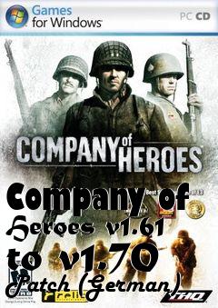 Box art for Company of Heroes v1.61 to v1.70 Patch (German)