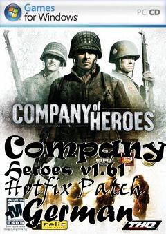 Box art for Company of Heroes v1.61 Hotfix Patch - German