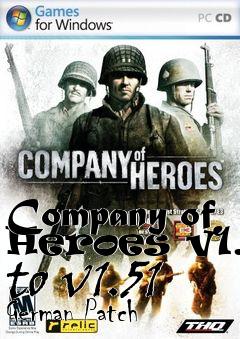 Box art for Company of Heroes v1.5 to v1.51 German Patch