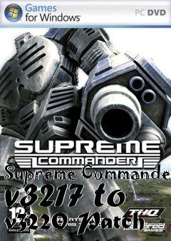 Box art for Supreme Commander v3217 to v3220 Patch