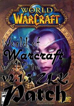 Box art for World of Warcraft v2.1.2 to v2.1.3 UK Patch