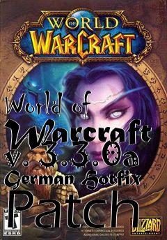 Box art for World of Warcraft v. 3.3.0a German Hotfix Patch