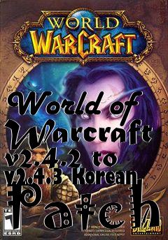 Box art for World of Warcraft v2.4.2 to v2.4.3 Korean Patch