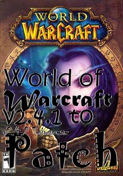 Box art for World of Warcraft v2.4.1 to v2.4.2 Taiwanese Patch