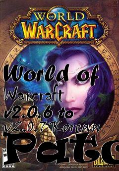 Box art for World of Warcraft v2.0.6 to v2.0.7 Korean Patch