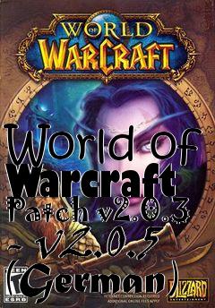 Box art for World of Warcraft Patch v2.0.3 - v2.0.5 (German)