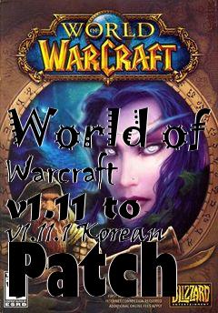 Box art for World of Warcraft v1.11 to v1.11.1 Korean Patch
