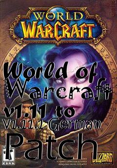 Box art for World of Warcraft v1.11 to v1.11.1 German Patch