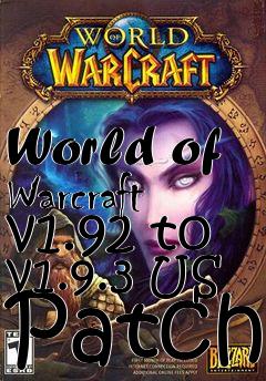 Box art for World of Warcraft v1.92 to v1.9.3 US Patch